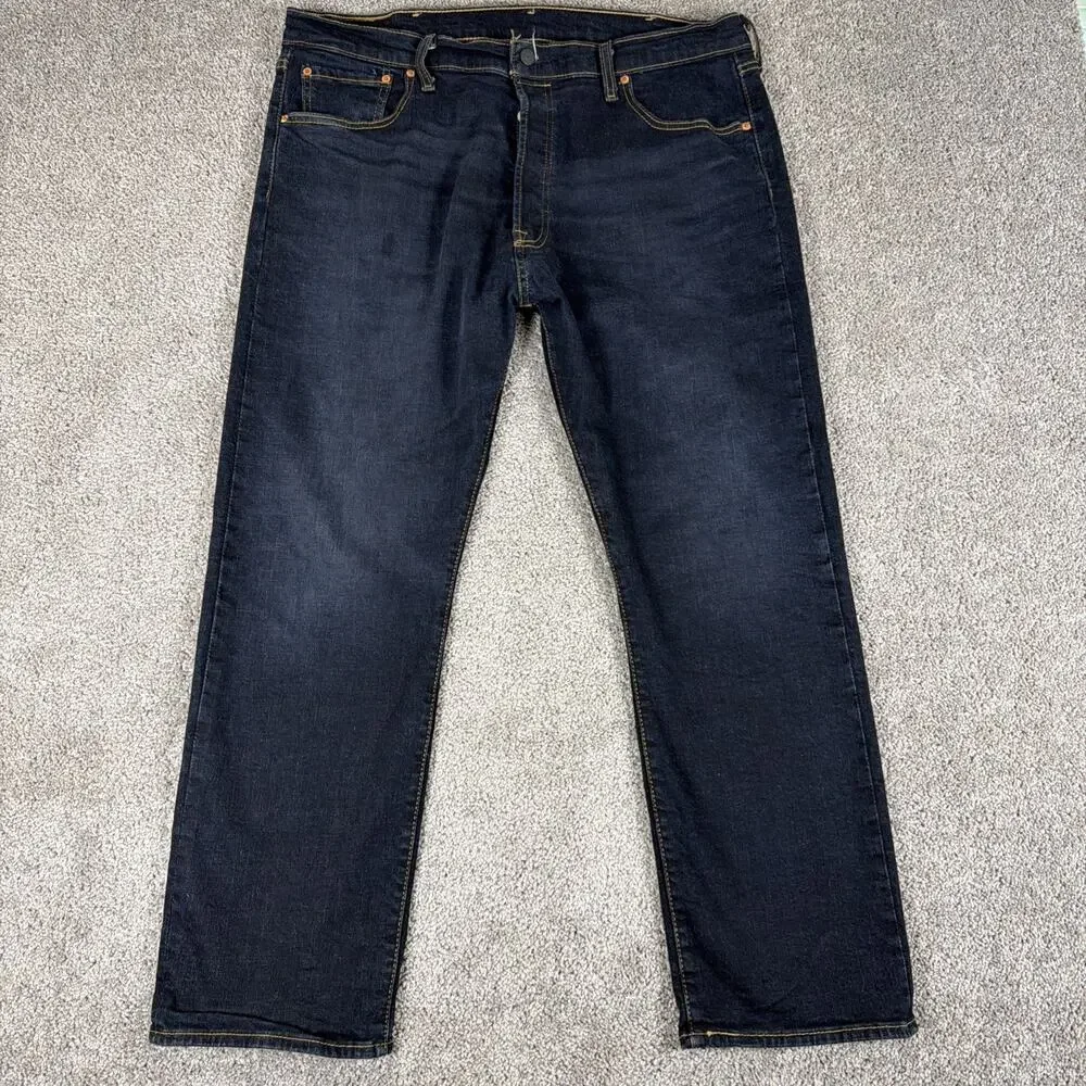 Levis 501 XX Jeans Mens 40x30 Rigid Indigo STF Raw Denim Stretch Straight Leg